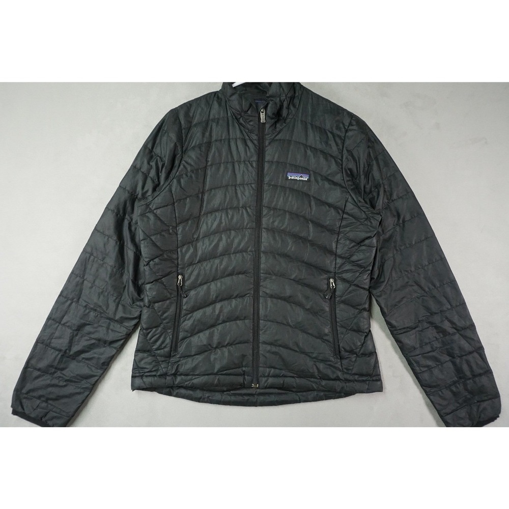 Patagonia Jacket Down Sweater Puffer Womens XS Black Full Zip Puff Goose Outdoor